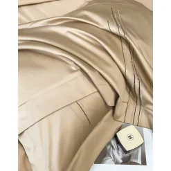 4PCS Duvet Cover Bedding Set 100% Organic Cotton Soft and Breathable Fabric Includes Duvet Cover and Pillowcases for a Comfortable Sleep