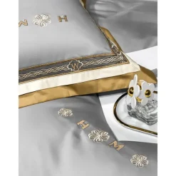 4PCS Duvet Cover Bedding Set 100% Organic Cotton Soft and Breathable Fabric Includes Duvet Cover and Pillowcases for a Comfortable Sleep