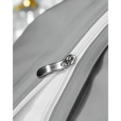 4PCS Duvet Cover Bedding Set 100% Organic Cotton Soft and Breathable Fabric Includes Duvet Cover and Pillowcases for a Comfortable Sleep