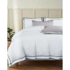 4PCS Duvet Cover Bedding Set 100% Organic Cotton Soft and Breathable Fabric Includes Duvet Cover and Pillowcases for a Comfortable Sleep