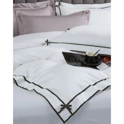 4PCS Duvet Cover Bedding Set 100% Organic Cotton Soft and Breathable Fabric Includes Duvet Cover and Pillowcases for a Comfortable Sleep