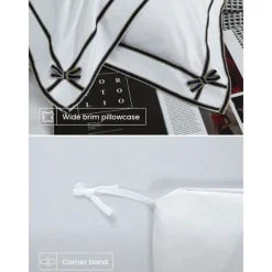 4PCS Duvet Cover Bedding Set 100% Organic Cotton Soft and Breathable Fabric Includes Duvet Cover and Pillowcases for a Comfortable Sleep