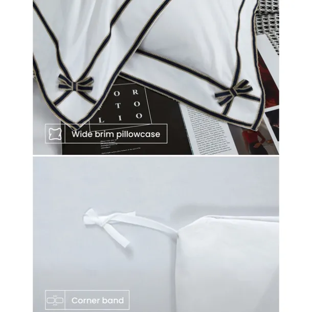 4PCS Duvet Cover Bedding Set 100% Organic Cotton Soft and Breathable Fabric Includes Duvet Cover and Pillowcases for a Comfortable Sleep