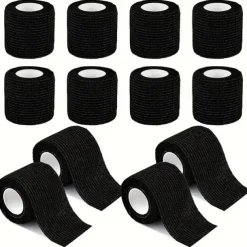 12PCS Elastic Self-Adhesive Bandages - Durable First Aid Wrap for Sports Wrist & Ankle Support - Comfortable Reusable Quick-Apply 12-Color Variety Set