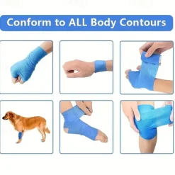 12PCS Elastic Self-Adhesive Bandages - Durable First Aid Wrap for Sports Wrist & Ankle Support - Comfortable Reusable Quick-Apply 12-Color Variety Set