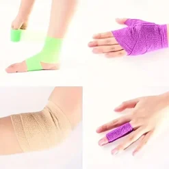 12PCS Elastic Self-Adhesive Bandages - Durable First Aid Wrap for Sports Wrist & Ankle Support - Comfortable Reusable Quick-Apply 12-Color Variety Set
