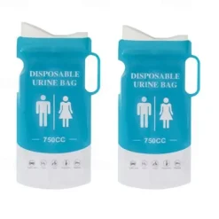 12pcs Emergency Portable Urine Bag, Travel Urinal Bag, Disposable Urine Bag Used for Emergency Situations for Traffic Jams, Vomiting, Camping. Unisex Urinal Bag 750ML