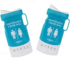 12pcs Emergency Portable Urine Bag, Travel Urinal Bag, Disposable Urine Bag Used for Emergency Situations for Traffic Jams, Vomiting, Camping. Unisex Urinal Bag 750ML