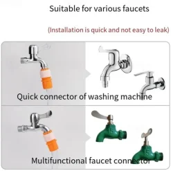 5Pcs Faucet Joint Hose To Hard Pipes Adapter Tap Connector Faucet Adapter Multipurpose garden Tap Hose Connector