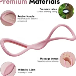 3pcs Figure 8 Exercise Resistance Bands with Handles for Women Men Arms Shoulders Back Legs Keep Shaped, Full Body Fitness Workout Yoga Pulling Rope for Home Gym, 15/25/35 Lbs Elastic Set