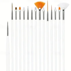 15pcs Fine Detail Paint Brush Set - Miniature Paint Brush For Detailing & Art Painting - Acrylic, Watercolor, Oil,Models, Airplane Kits, Nail Artist Supplies, Gift For Kids