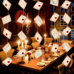 20Pcs Floating Magic Wizard Acceptance Letter Banner for Welcome Decor Letter