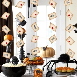 20Pcs Floating Magic Wizard Acceptance Letter Banner for Welcome Decor Letter