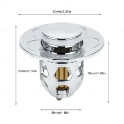 2pcs Flower Hair Cather Shower Drain, Pop-Up Bounce Core Basin Drain Filter, Sink Strainer Bathtub Stopper Bath Plug Bathroom Gadgets