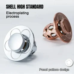 2pcs Flower Hair Cather Shower Drain, Pop-Up Bounce Core Basin Drain Filter, Sink Strainer Bathtub Stopper Bath Plug Bathroom Gadgets