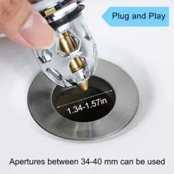 2pcs Flower Hair Cather Shower Drain, Pop-Up Bounce Core Basin Drain Filter, Sink Strainer Bathtub Stopper Bath Plug Bathroom Gadgets