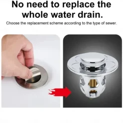 2pcs Flower Hair Cather Shower Drain, Pop-Up Bounce Core Basin Drain Filter, Sink Strainer Bathtub Stopper Bath Plug Bathroom Gadgets