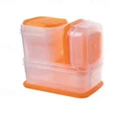 17PCS Food Container Fridge Bins, Leakproof Food Grade Plastic Various Sizes with Lid for Leftover Meals