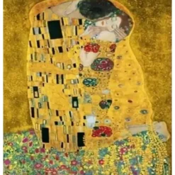 2pcs Frameless Classic Artist Gustav Klimt Kiss Abstract Oil Painting On Canvas Print Poster Modern Art Wall Pictures For Living Room Decor