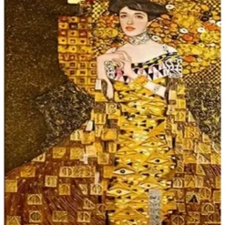 2pcs Frameless Classic Artist Gustav Klimt Kiss Abstract Oil Painting On Canvas Print Poster Modern Art Wall Pictures For Living Room Decor