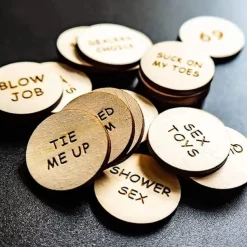 20pcs Funny Tokens Sex Date Night Activity Tokens Funny Wooden Couple Date Night Activity Tokens Romantic Funny Sex Tokens Gift Valentines Ideas Gifts for Couples
