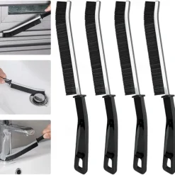 4Pcs Gap Cleaning Brush Ginsco Hard Bristle Brush for Cleaning Crevice Cleaning Tool Multifunctional Brushes for Household Use Small Cleaning Brush for Shutter Door Window Track Kitchen