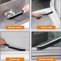 4Pcs Gap Cleaning Brush Ginsco Hard Bristle Brush for Cleaning Crevice Cleaning Tool Multifunctional Brushes for Household Use Small Cleaning Brush for Shutter Door Window Track Kitchen