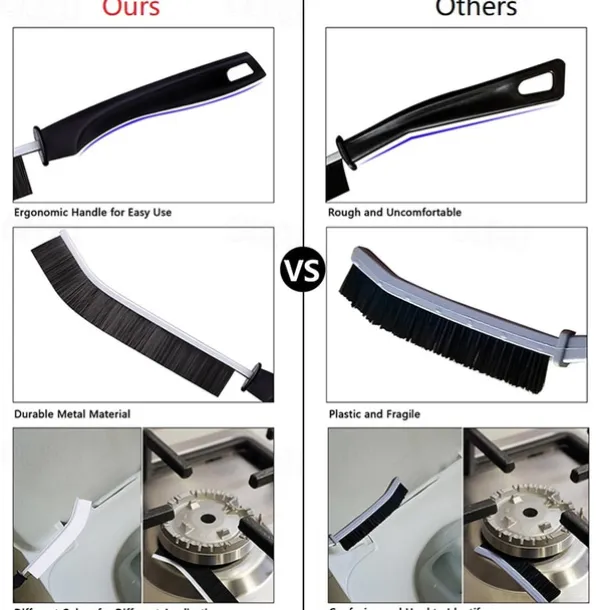 4Pcs Gap Cleaning Brush Ginsco Hard Bristle Brush for Cleaning Crevice Cleaning Tool Multifunctional Brushes for Household Use Small Cleaning Brush for Shutter Door Window Track Kitchen