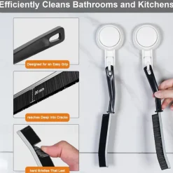 4Pcs Gap Cleaning Brush Ginsco Hard Bristle Brush for Cleaning Crevice Cleaning Tool Multifunctional Brushes for Household Use Small Cleaning Brush for Shutter Door Window Track Kitchen