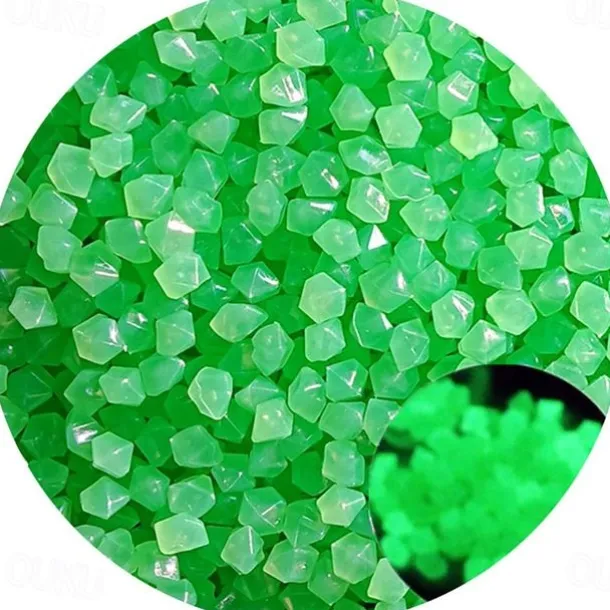 500PCS Garden Decoration Pebbles, Glow in The Dark Luminous Stones, Decorative Pebbles for Outdoor, Fish Tank, and Aquarium Decor