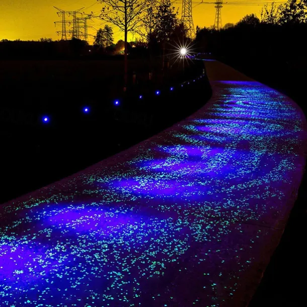 500PCS Garden Decoration Pebbles, Glow in The Dark Luminous Stones, Decorative Pebbles for Outdoor, Fish Tank, and Aquarium Decor