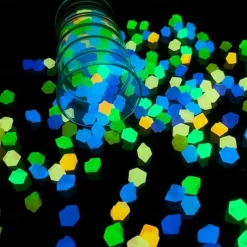 500PCS Garden Decoration Pebbles, Glow in The Dark Luminous Stones, Decorative Pebbles for Outdoor, Fish Tank, and Aquarium Decor