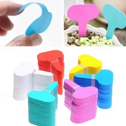 100pcs Garden Labels Plant Classification Sorting Sign Tag Ticket Plastic Writing Plate Board Plug In Card Colorful
