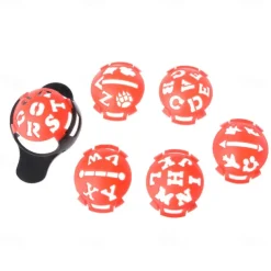 6Pcs Golf Ball Line Marker, Golf Ball Scribe Liner Marker Template Drawing Alignment Tool with Marker Base Golf Ball Marker Line Drawing Tool Golf Ball Marker Line Drawing Tool Golfdotcats