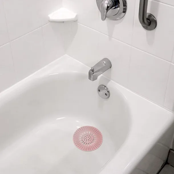 5pcs Hair Catcher, Durable Silicone Hair Stopper, Shower Drain Covers, Easy To Install And Clean, Suit For Bathroom Bathtub And Kitchen