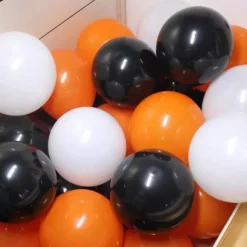 100pcs Halloween Balloon Decoration Set Printing Party Supplies Bat Halloween Props Halloween Latex Pumpkin Balloons