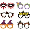 6pcs Halloween Glasses Spider Wizard Bat Tombstone Cross border Children's Party Paper 3D Glasses Photography Prop