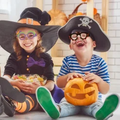 6pcs Halloween Glasses Spider Wizard Bat Tombstone Cross border Children's Party Paper 3D Glasses Photography Prop