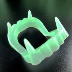 5Pcs Halloween Vampire Denture Luminous Dress Up Props Horror Zombie Teeth Fake Tiger Teeth Grim Reaper Braces Luminous Dentures