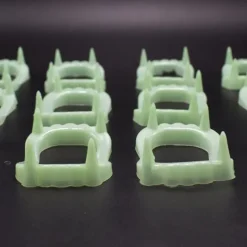 5Pcs Halloween Vampire Denture Luminous Dress Up Props Horror Zombie Teeth Fake Tiger Teeth Grim Reaper Braces Luminous Dentures