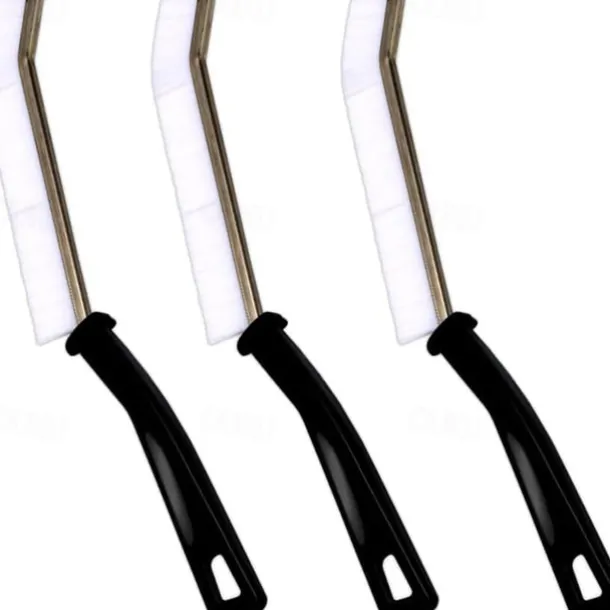 3pcs Hard-Bristled Crevice Cleaning Brush, Gap Cleaning Brush, Multifunctional Joint Cleaning Brush, Window Groove Cleaning Brush, Detailing Brush for Tile Floors, Kitchen, Bathroom