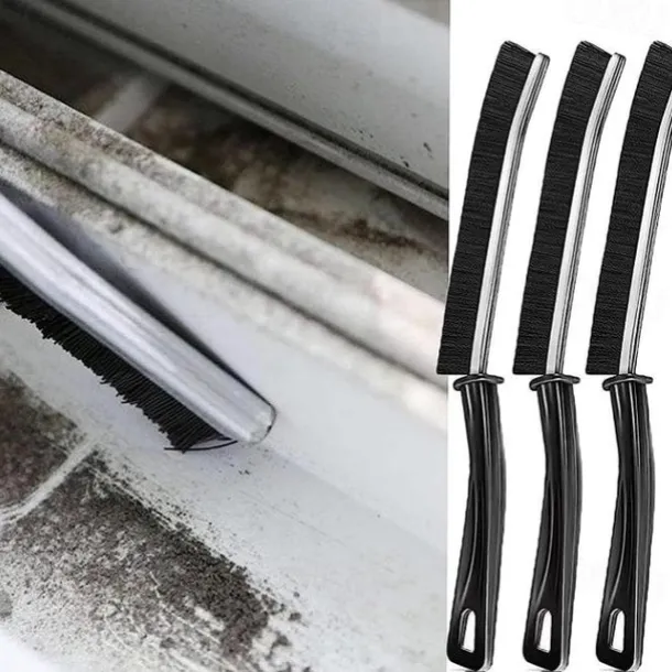 3pcs Hard-Bristled Crevice Cleaning Brush, Gap Cleaning Brush, Multifunctional Joint Cleaning Brush, Window Groove Cleaning Brush, Detailing Brush for Tile Floors, Kitchen, Bathroom
