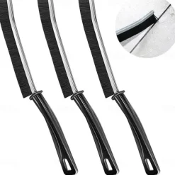 3pcs Hard-Bristled Crevice Cleaning Brush, Gap Cleaning Brush, Multifunctional Joint Cleaning Brush, Window Groove Cleaning Brush, Detailing Brush for Tile Floors, Kitchen, Bathroom