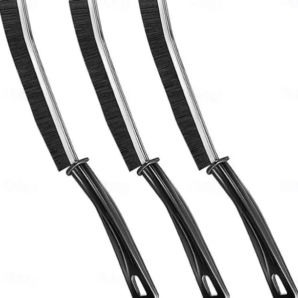 3pcs Hard-Bristled Crevice Cleaning Brush, Gap Cleaning Brush, Multifunctional Joint Cleaning Brush, Window Groove Cleaning Brush, Detailing Brush for Tile Floors, Kitchen, Bathroom