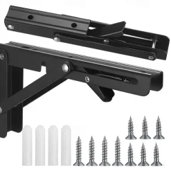 2pcs Heavy Duty Folding Shelf Brackets - 8