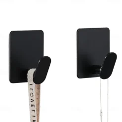 2pcs Heavy Duty Wall Hooks Waterproof Stainless Steel Hooks for Hat Towel Robe Hooks Rack Wall Mount - Bathroom Kitchen Home Hotel Office Cabinet and Bedroom