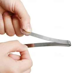 20pcs Hemming Clips Stainless Steel Sewing Clips Measurement Ruler Marking Sewing Project Quilting Supplies (3 Inches)