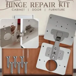 4Pcs Hinge Repair Plate Foldable Table Cabinet Door Hinger Cabinet Furniture Drawer Window Door Hinges Furniture Hardware Accessories