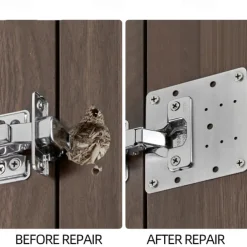 4Pcs Hinge Repair Plate Foldable Table Cabinet Door Hinger Cabinet Furniture Drawer Window Door Hinges Furniture Hardware Accessories