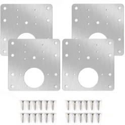 4Pcs Hinge Repair Plate Foldable Table Cabinet Door Hinger Cabinet Furniture Drawer Window Door Hinges Furniture Hardware Accessories